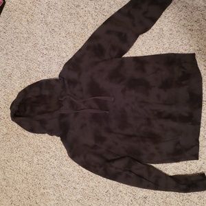 Black/grey hooded camouflage Old Navy sweatshirt